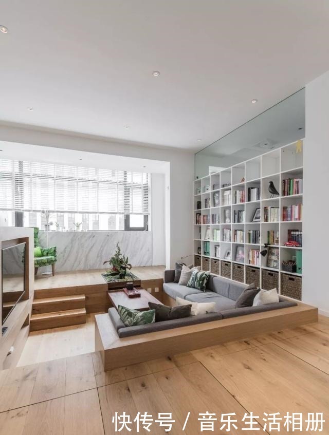 地台|60㎡小户型,地台抬高50公分后收纳能力绝了,整体效果极佳!