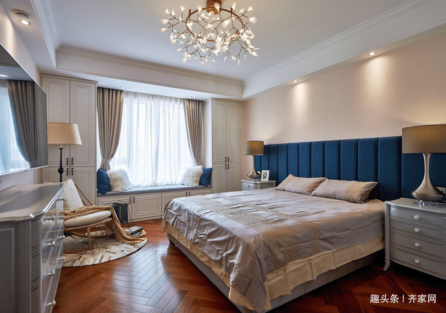 茶几|125㎡美式风,从茶几小景到装饰画,独有一番自然和自由的风味