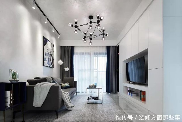 三居室|91平经典是黑白灰三居室, 巧妙地将生活形态与视觉美学相融