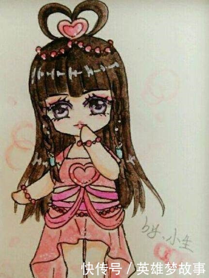 公主|小学生手绘叶罗丽角色,水王子身材比王默好,冰公主的画丑了!