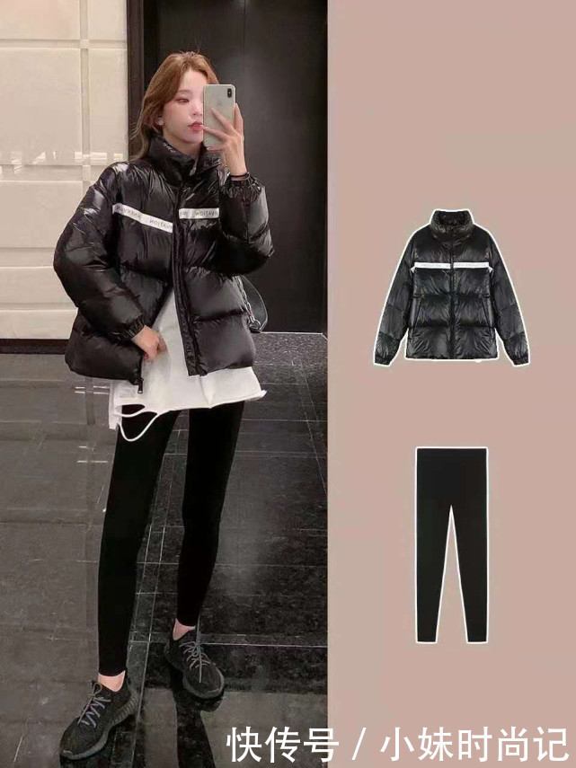搭配|对色彩不够敏感担心出街尴尬，羽绒服一黑到底，给你温度与风度