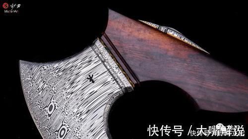 大马士革|北欧战斧,造型张狂,细节精致,手感扎实,就是舍不得用,别问,问就是贵!