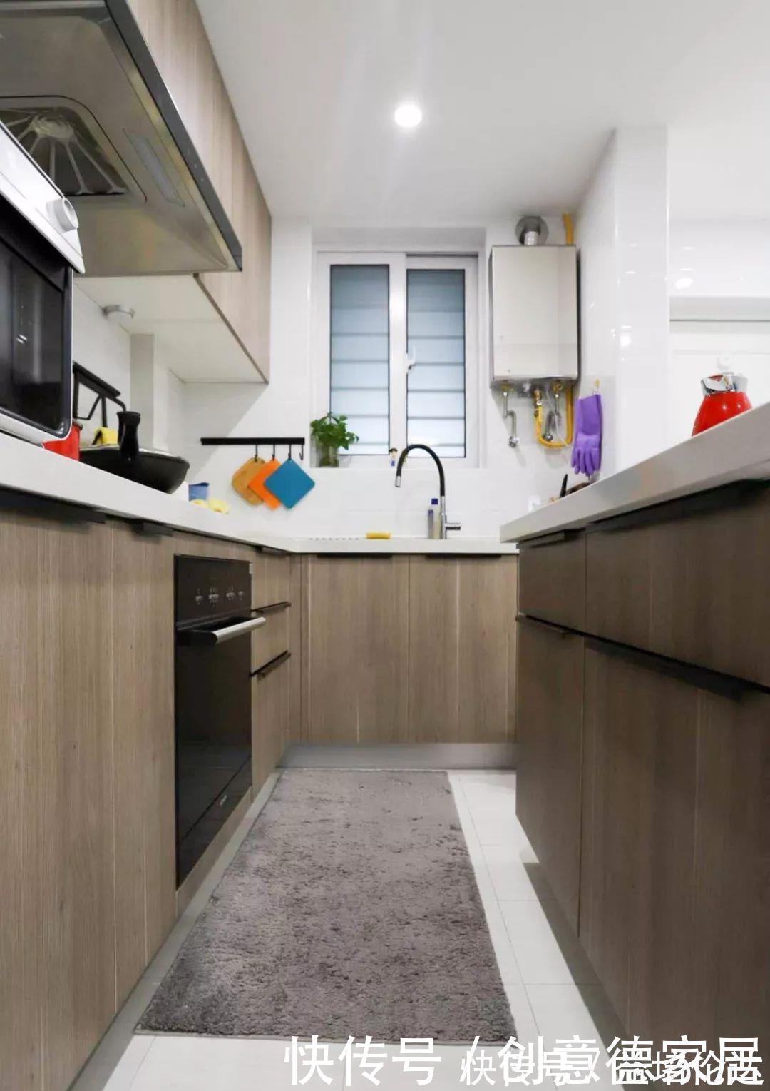 主卧|59㎡小两居,客餐厅合并功能叠加,中岛式厨房收纳满分,超实用!