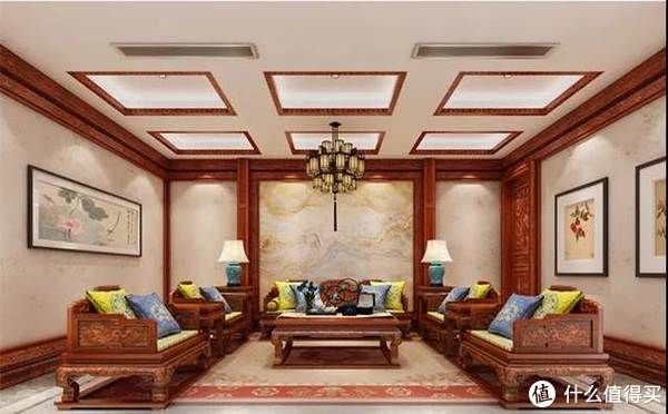 中式|见过了世界,才懂中式风最美,215㎡红木别墅,入户诗情又画意