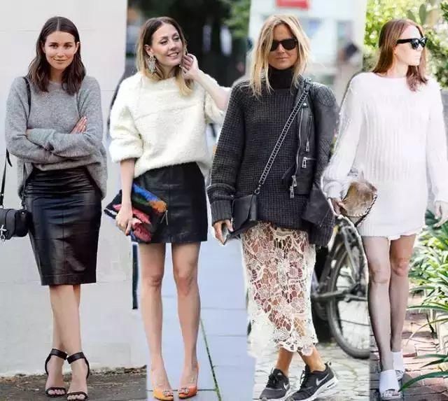 女人这样穿毛衣，从初秋时髦到寒冬！