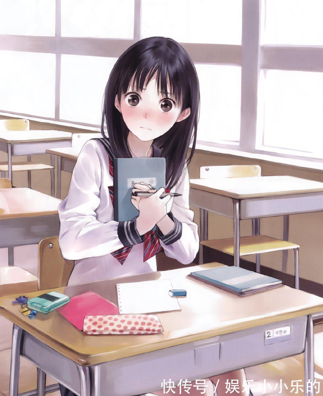 岸田梅尔@软萌的二次元美少女插画,洋溢着让人舒服的清澈透明感