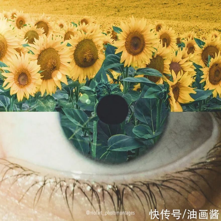 魔术表演!16幅关于眼睛的错觉创意,让你打开想象的翅膀,换一个视角看世界