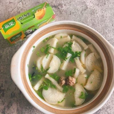 #饕餮美味视觉盛宴#家乐浓汤宝版萝卜丸子汤