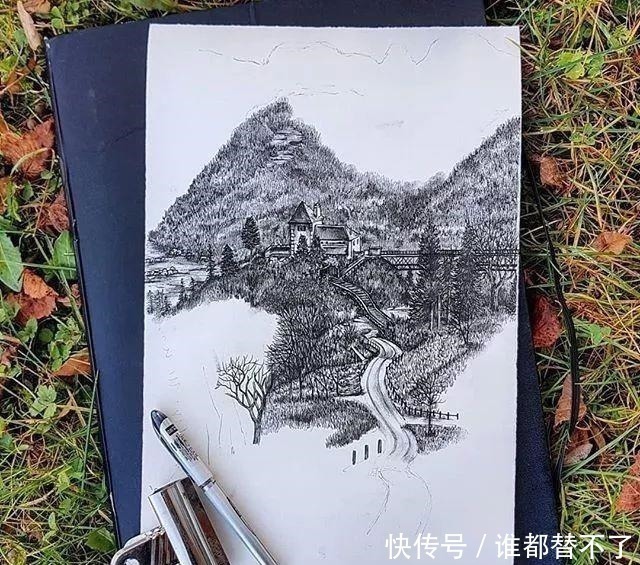 针管$全球最抠女画家，用一支2元针管笔惊艳世界，连英国皇室都惊叹