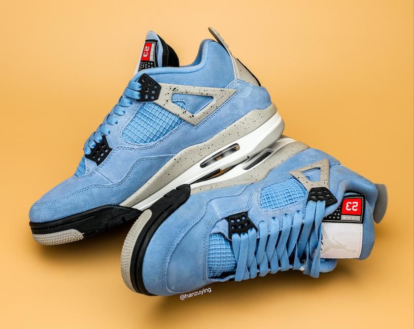 最新实物美照释出！全新 AJ4 “University Blue”即将登场！