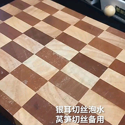 银耳|笋丝银耳虾球