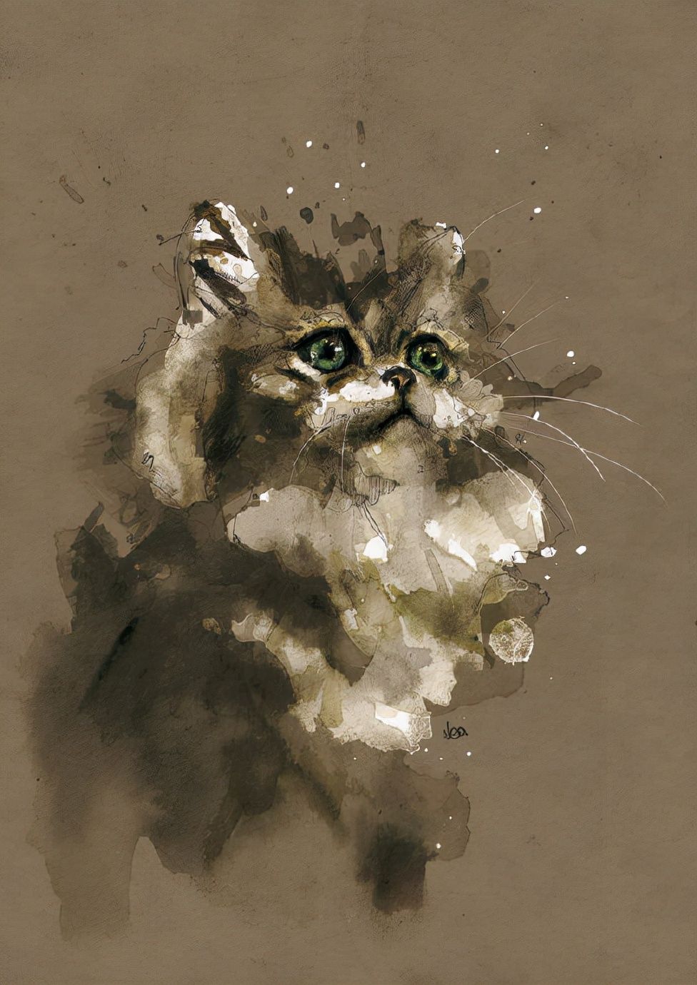 插画师#法国插画师卡昂作品形式自由色彩和线条的结合给人深刻的视觉感受