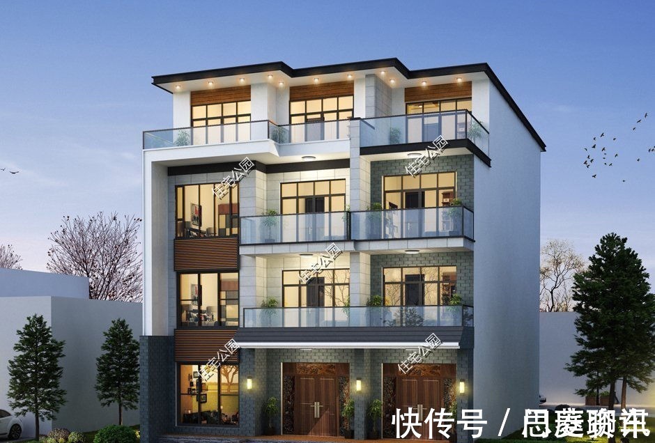 业主|12×19米四层农村别墅,每层都有厨房客厅,自住、出租都能满足