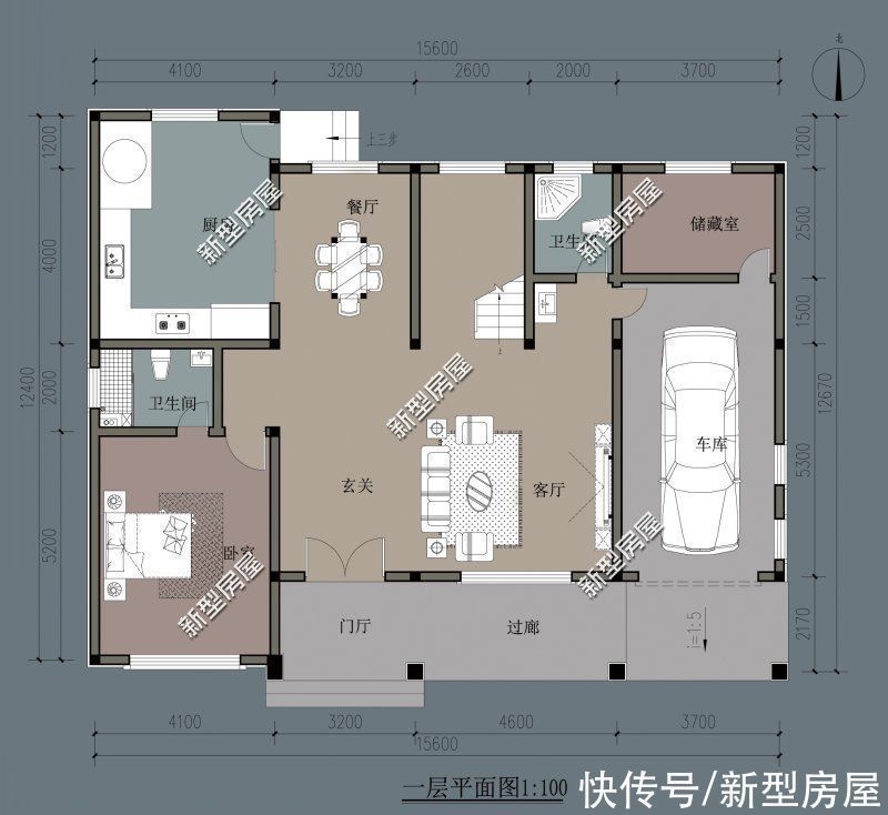 建筑面积|回农村建房，想建一个柴火灶怎么设计？5套图纸供你参考