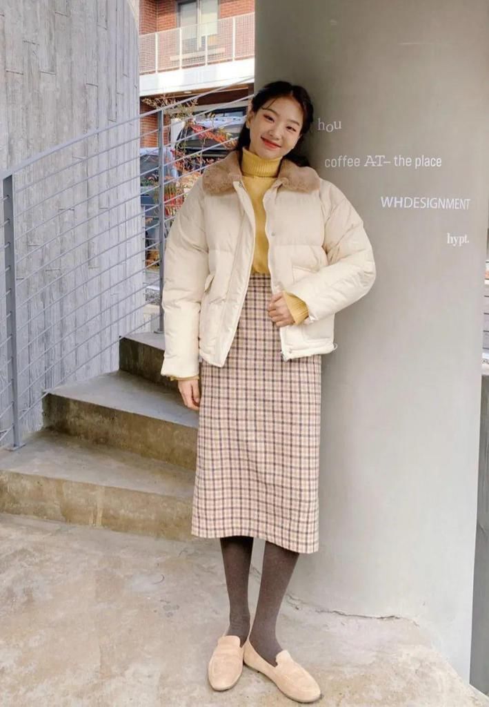 羽绒服+裙子=2021年最王炸组合,早穿早美!