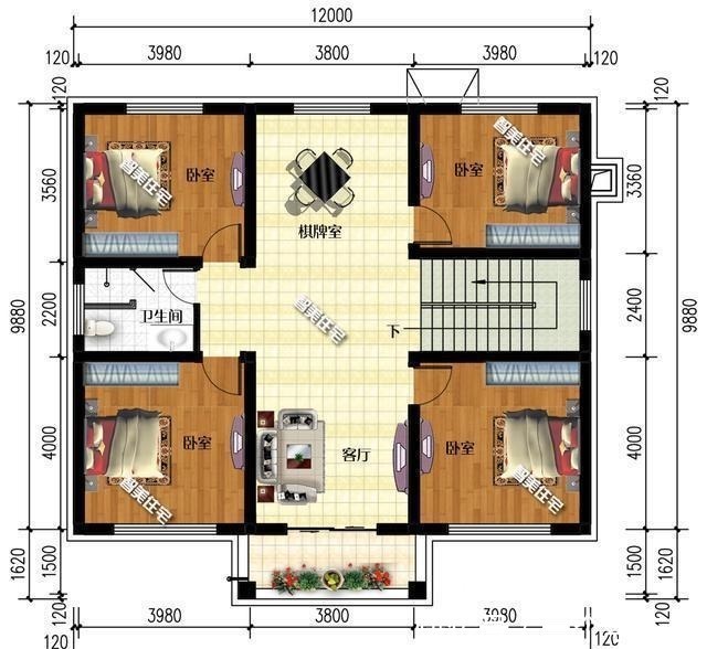 乡村|一款120平的二层别墅,适合父母养老,100%的乡村满意度!