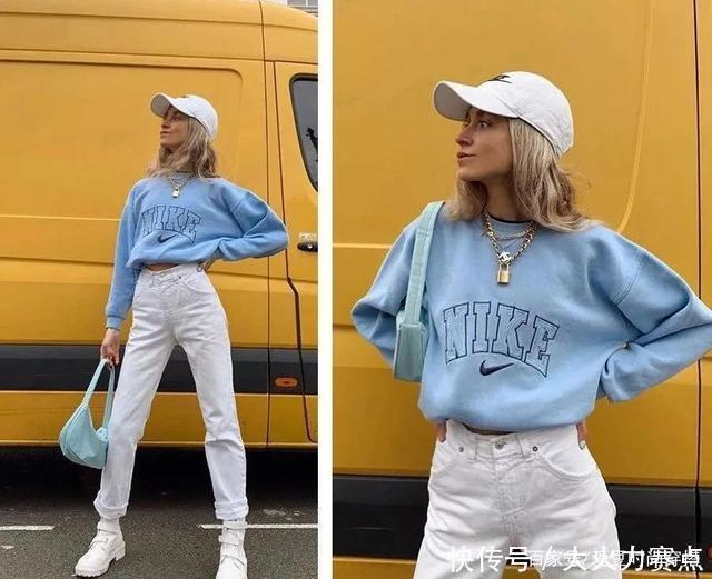  卫衣|卫衣这么穿，真的显胖又显矮