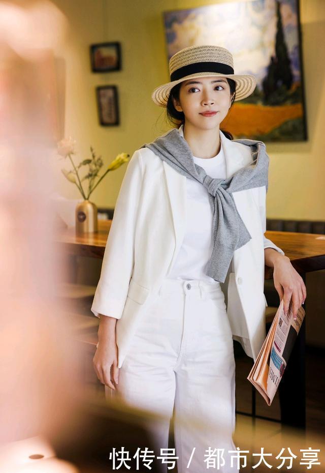 选择|真正会打扮的女人,秋天穿西装不会配阔腿裤,看看三木就明白了