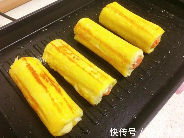 快手|最近超火的快手早餐，卷一卷5分钟出锅，一口一个真过瘾，好吃