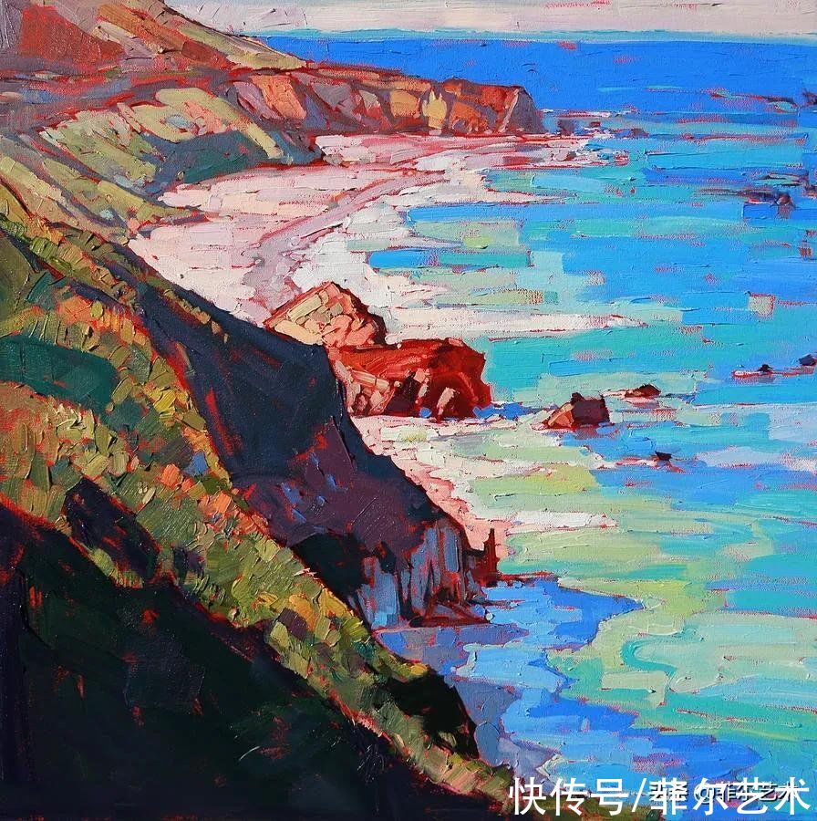 油画|美国女画家艾琳·汉森笔下色彩丰富的风景油画,美极了