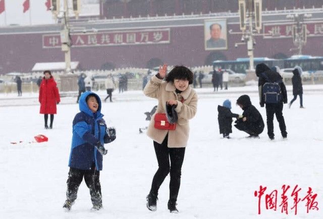 冬奥|天安门广场上的雪趣儿