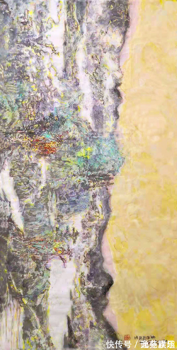 烟柳&「画作欣赏」一帘烟柳一路风景，画家余国城作品欣赏