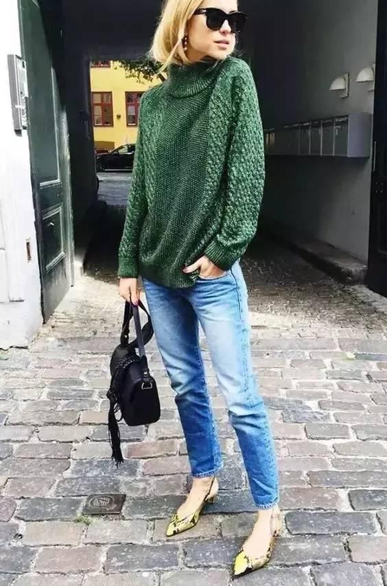 秋冬穿高领毛衣之后，男神说我比夏天美了一百倍！