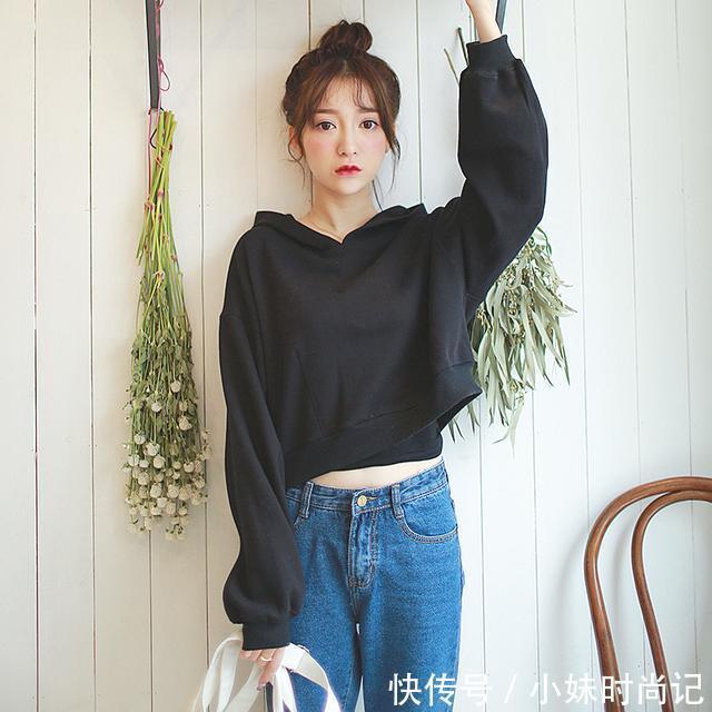 面料|卫衣+短裤,学生党美翻这个春天