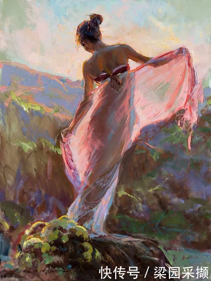 光影|油画里,光影中的美女,一美千年!
