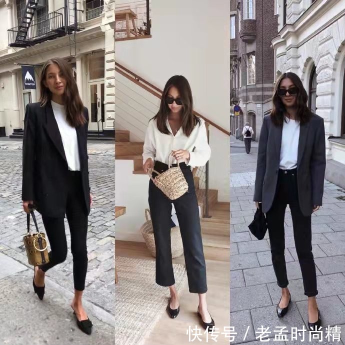 西装外套|秋天要穿出女人的气质和风度!简约的都市风穿搭