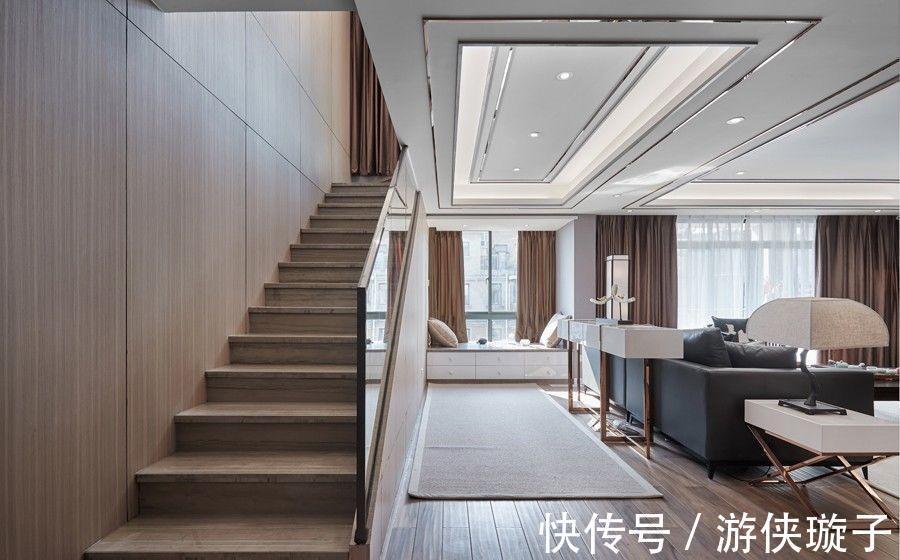 中式|180平方米大复式,绝佳观景体验,融合新中式的文艺与浪漫