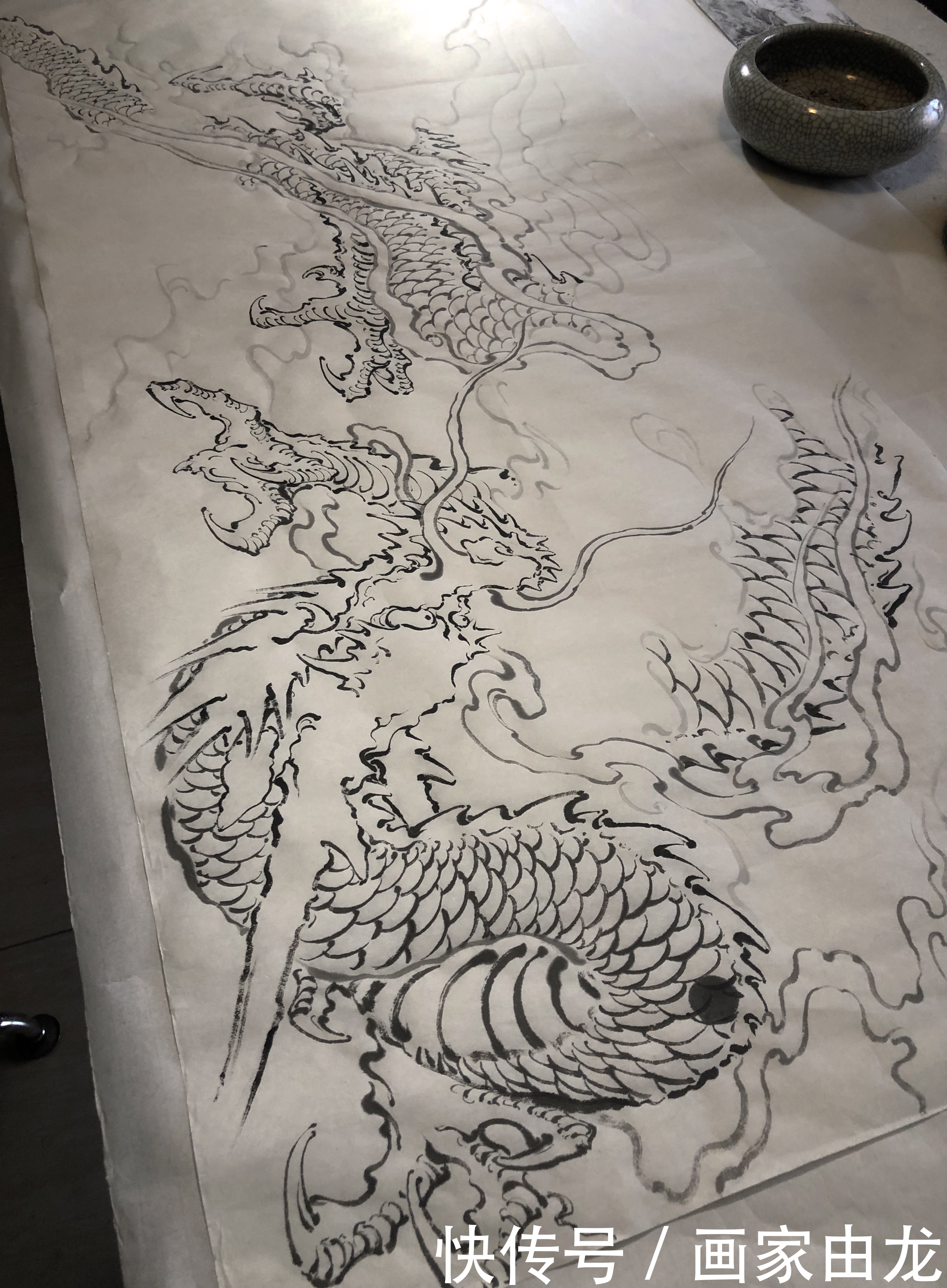  中华民族|中国龙图绘制由龙作品