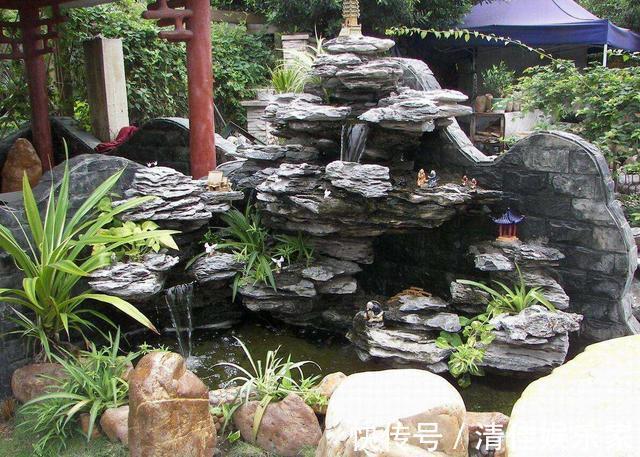 池塘|如果家里有个院子,就建个这样的鱼池吧,越住越富贵,真是太美了
