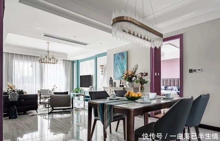 卫浴室|140㎡混搭风,轻奢优雅大气,这样装也太气派了吧