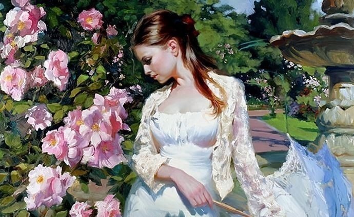 俄罗斯!人体艺术——俄罗斯画家人体油画中的美女娇艳如花