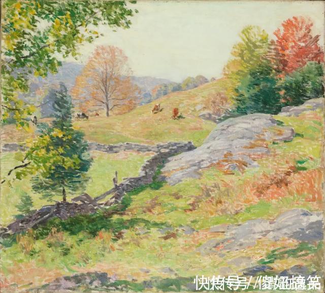 梅特卡夫|美国著名画家，威拉德·梅特卡夫，风景油画作品欣赏