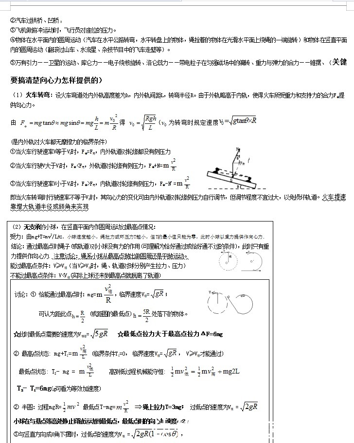 超详细的高中物理知识点总结（完整版），高一到高三均适用！