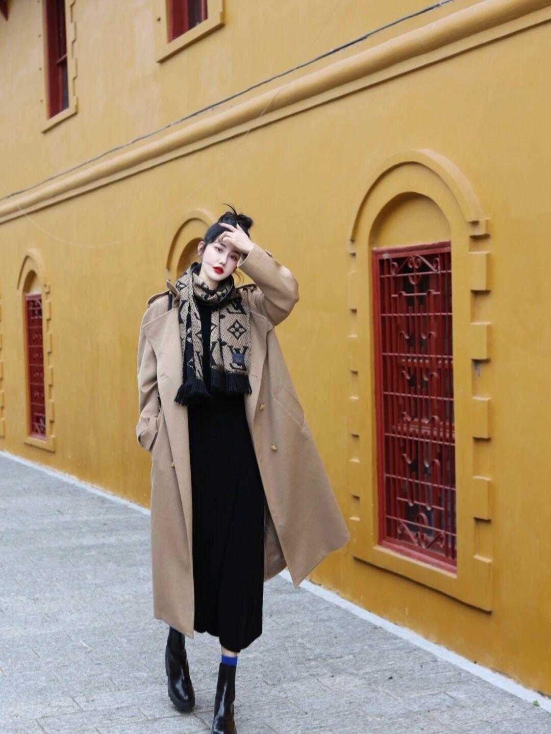 短靴|大衣+靴子是立冬的标配,高档有气质,时髦又保暖