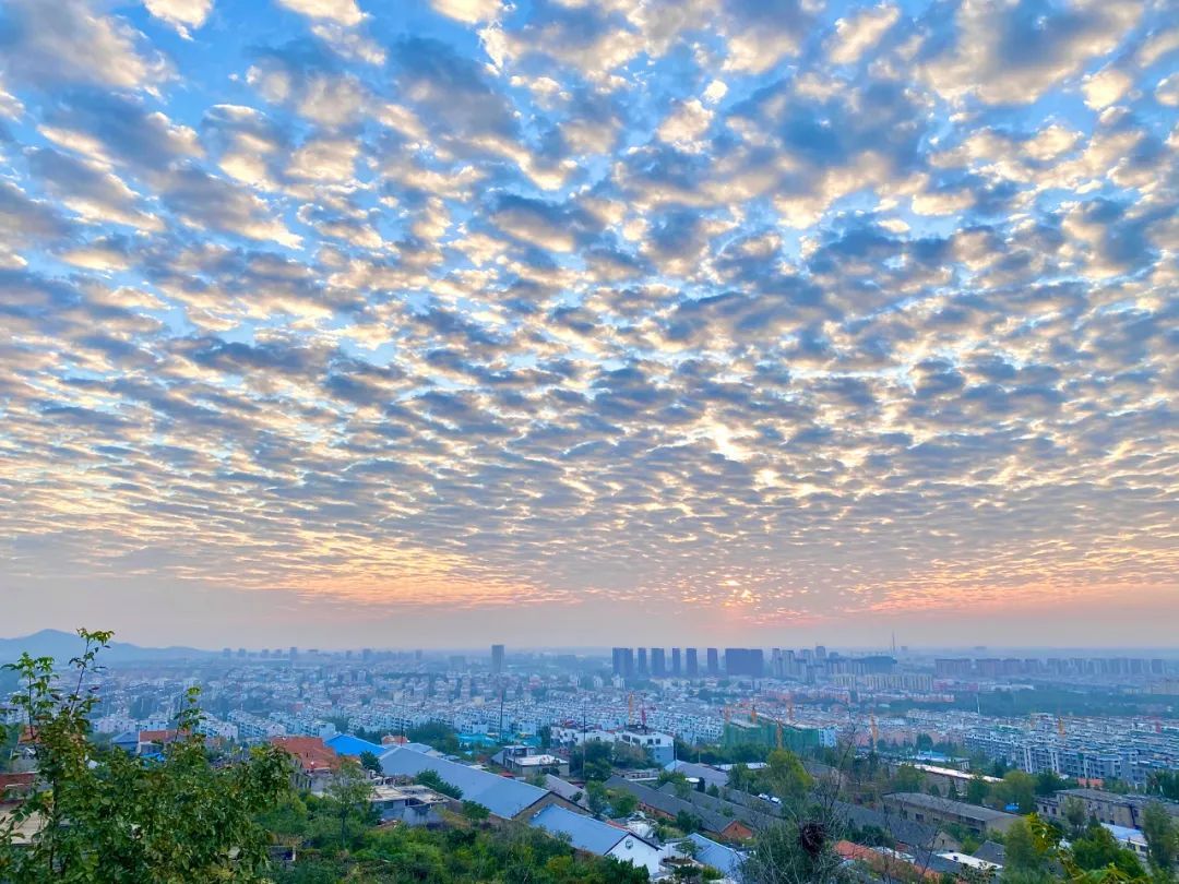 刘十九|今天的泰安，是彩云的城！从城里到泰山顶绝美照片曝光！太太太养眼了！