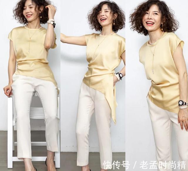 小西装|55岁女人穿衣在配不在多,教你百搭的“一衣多穿法”,时髦又优雅