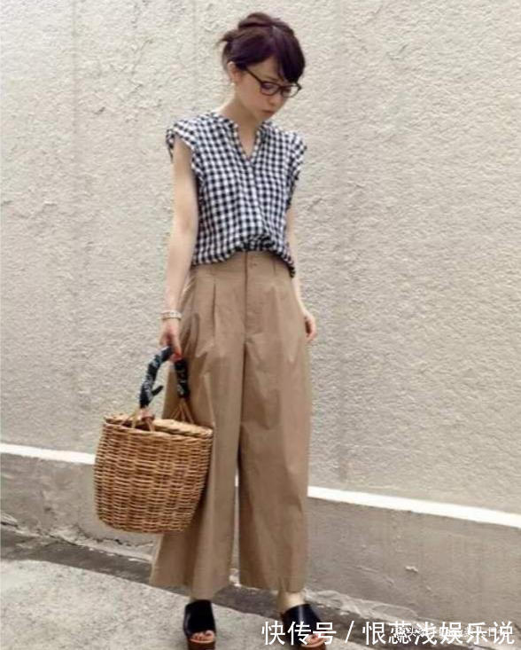 阔腿裤 都是小个子,日本博主PK法式优雅风,哪个赢?穿对风格才是王道