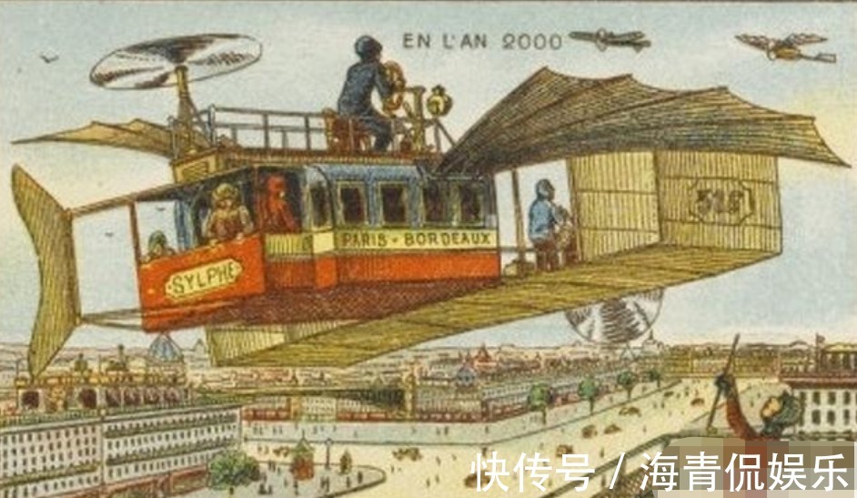 想象力&100年前的画家想象未来,并画了17幅画,网友神预言!