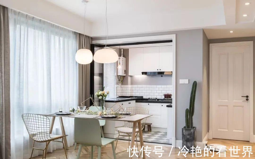 色调|89㎡北欧风小户型,低调灰+白色+原木色设计,打造温馨小家