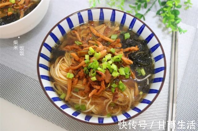 紫菜|降温了，分享一款热乎乎的早餐面，好做好吃，吃一碗浑身暖