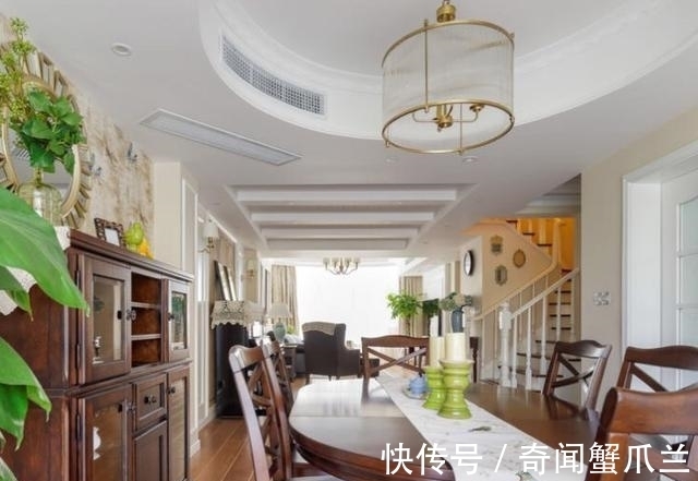 风格|160平米复式，浓郁的美式怀旧风格，大气中饱含着家的温馨