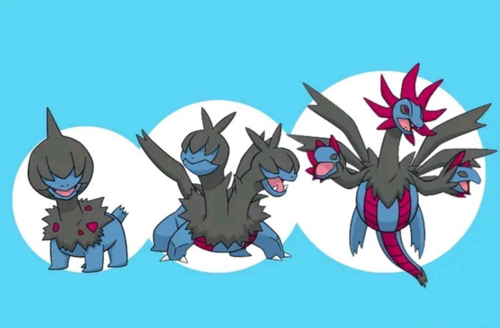 宝可梦|精灵宝可梦可以进化两次的龙系精灵,集体变强壮,它直接多长头