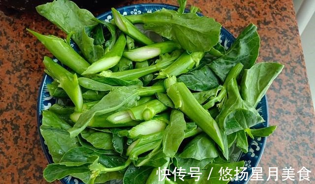 花样|芥蓝的花样煮法,不仅清脆还十分爽口,是下饭之佳品!