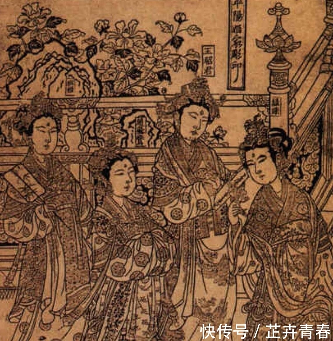 四美图&甘肃荒漠挖出一张千年古画,学者:揭开历史上真正的四大美人