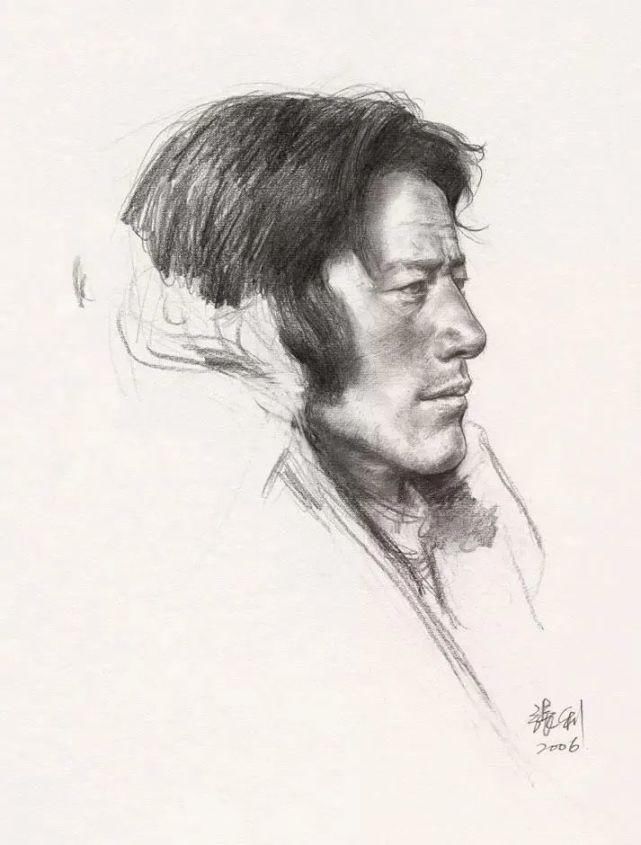 美术系|解放军艺术学院美术系教授，张利素描欣赏！