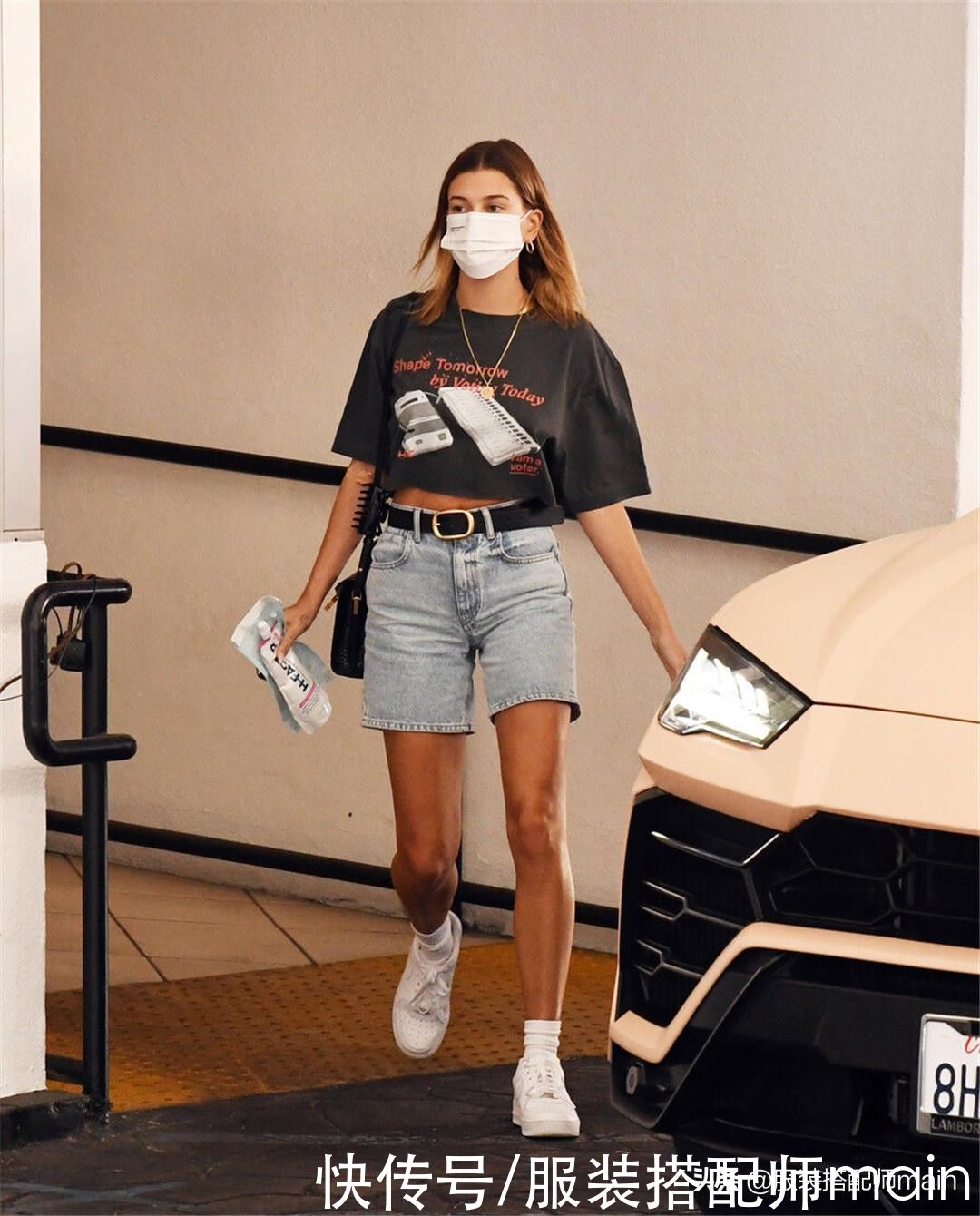 衣领|一学就会的3个搭配思路，还愁“T恤+短裤”穿不出彩吗？